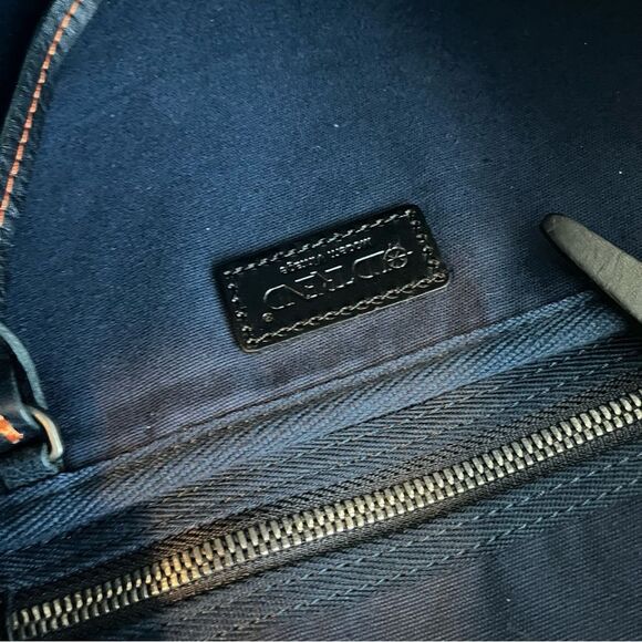 OLD TREND Navy Blue Island Lawnwood Pamela Leather Travel Backpack Shoulder Bag
